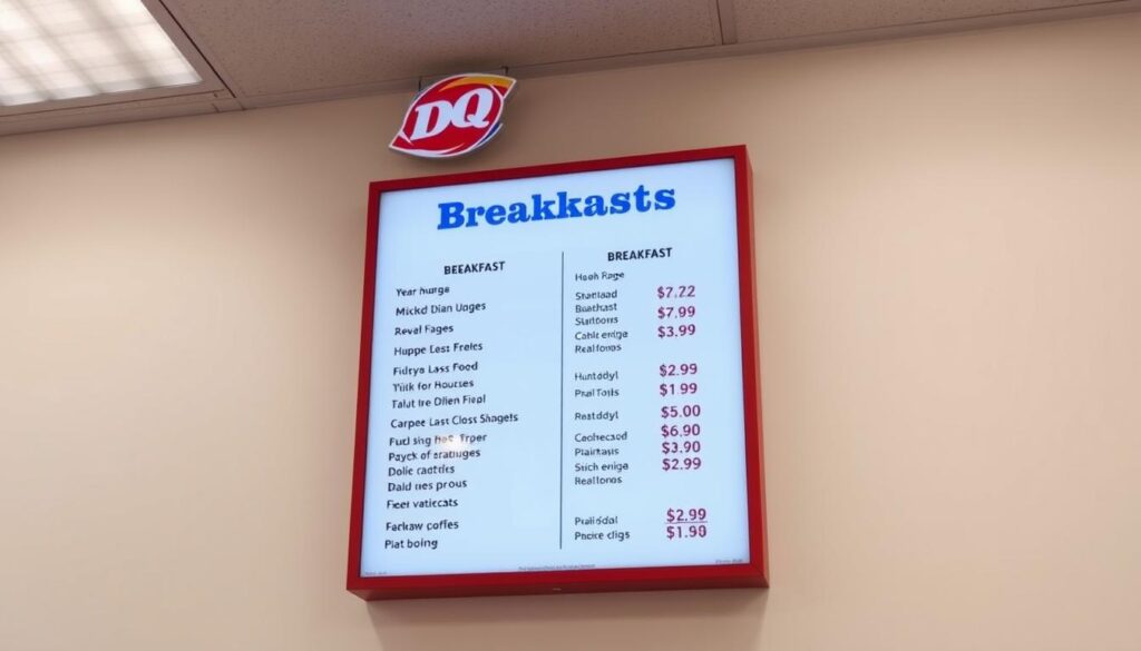 Dairy Queen Breakfast Menu Pricing