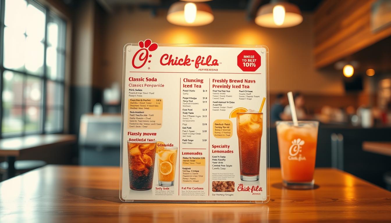 chick fil a drink menu