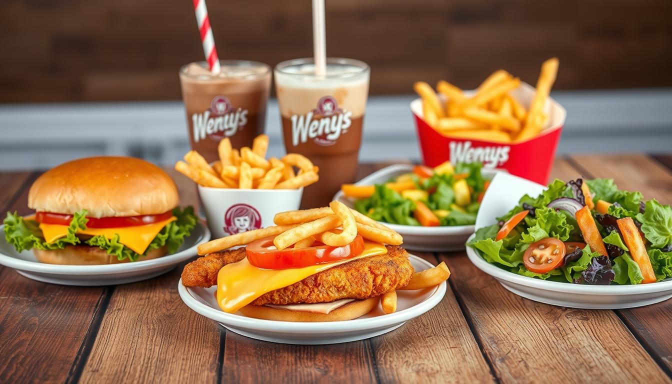wendy's menu with pictures